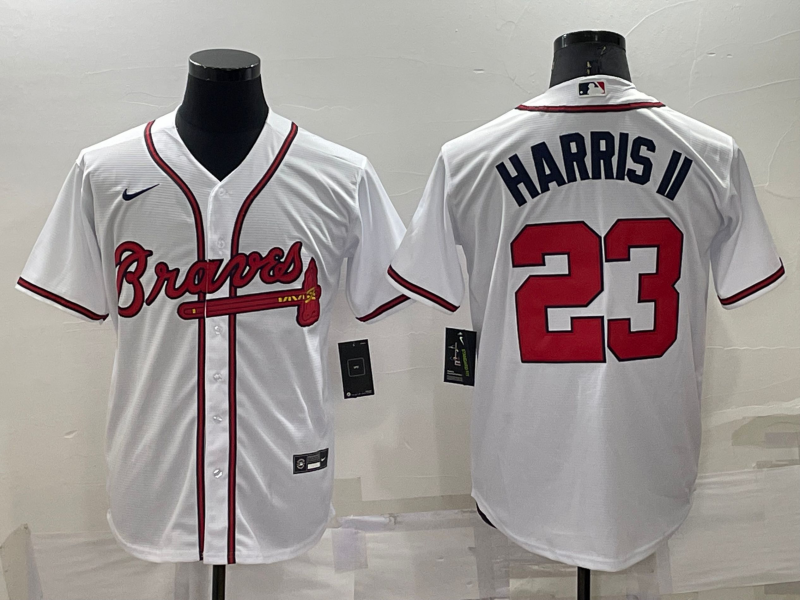 Men's Atlanta Braves Michael Harris II #23 White Baseball Jersey